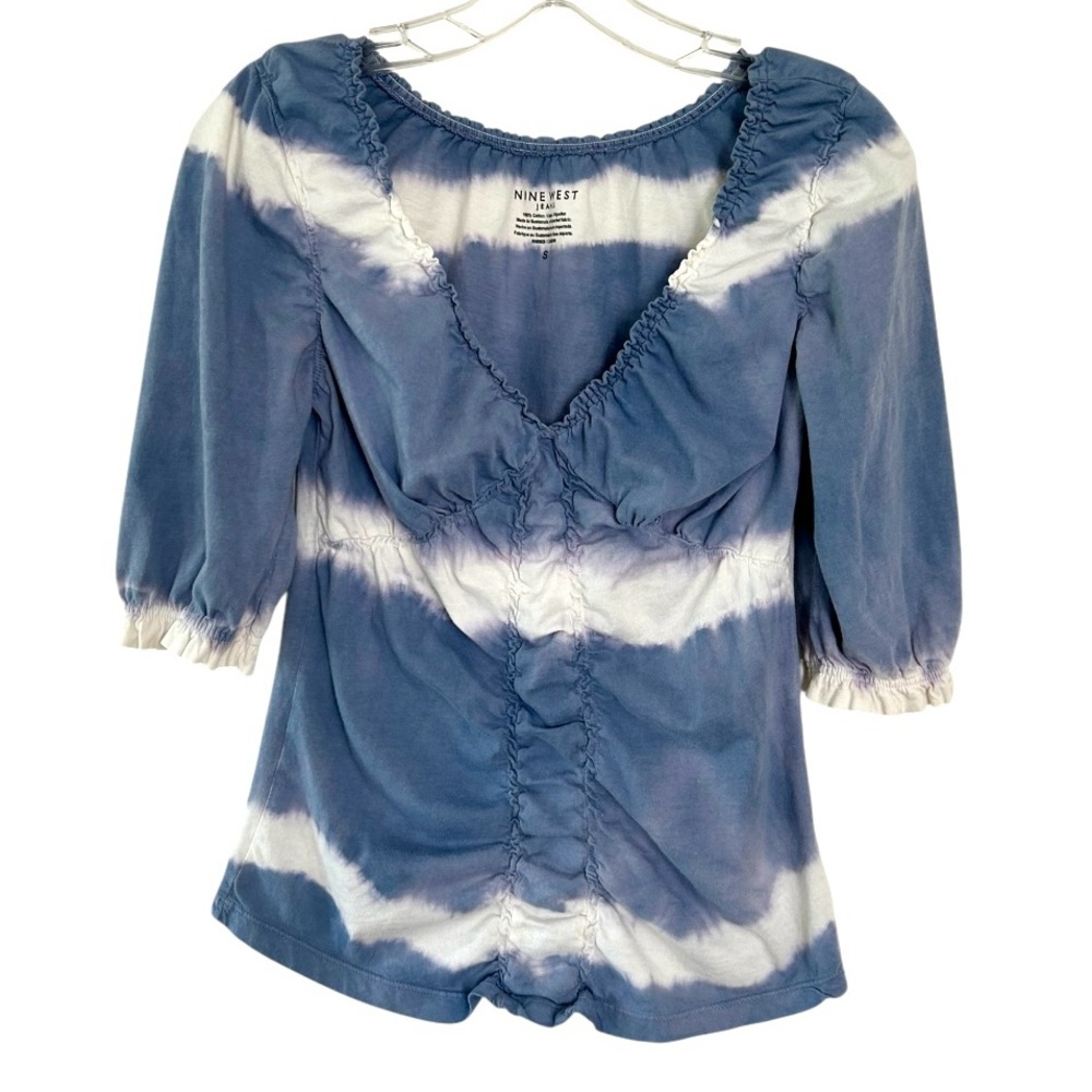 Nine West Jeans Tie Dye Top Sz S